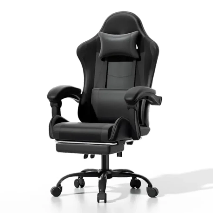 Ergonomic Office Chair - Sedia da gaming ergonomica con poggiapiedi,