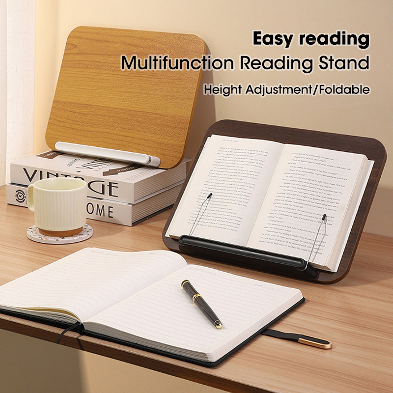 Document Holder Stand - Supporto per libri in legno con