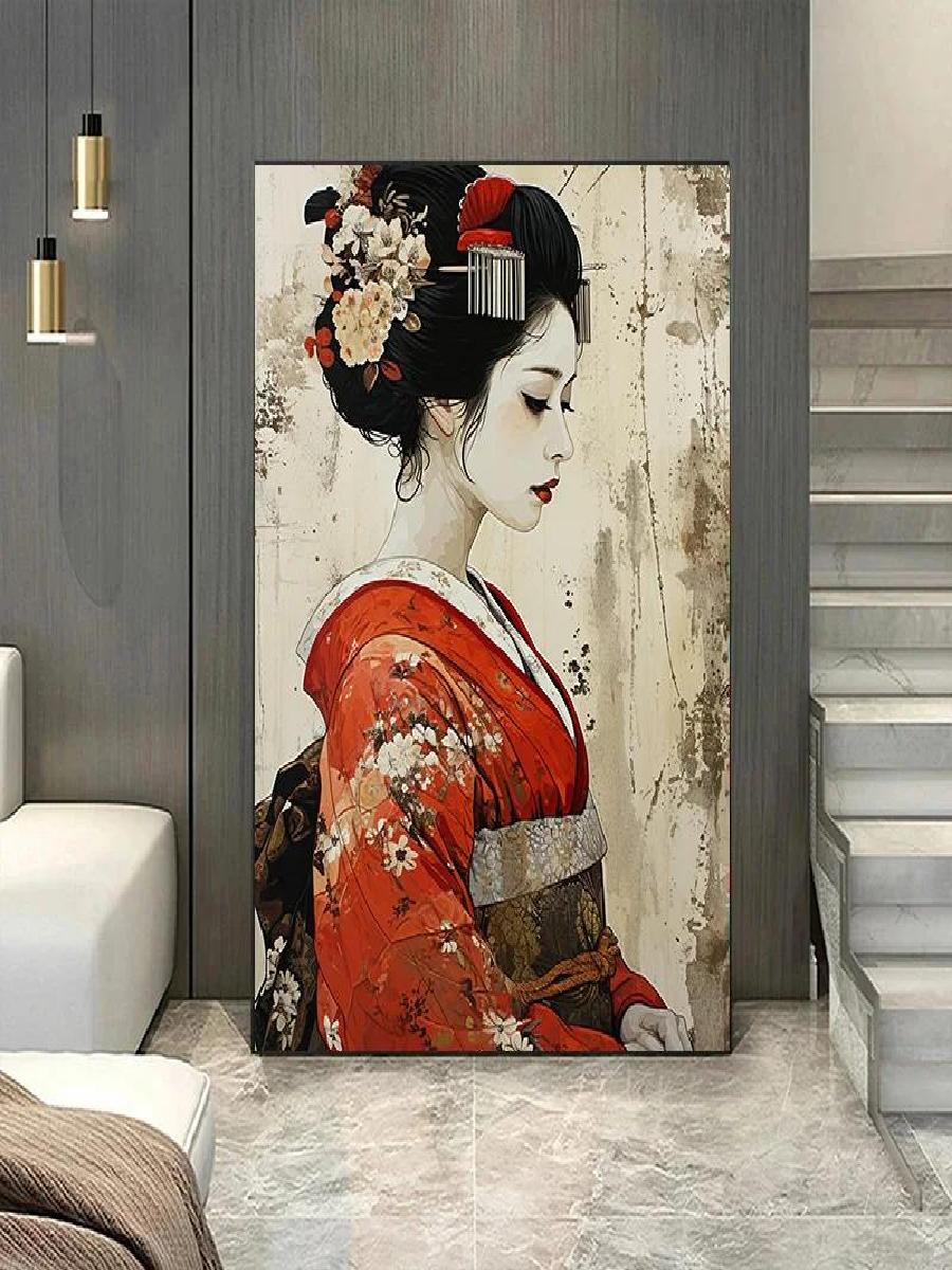 Elegante Kimono Geisha Canvas  - Home Office Room Inspiration recensione e prezzo