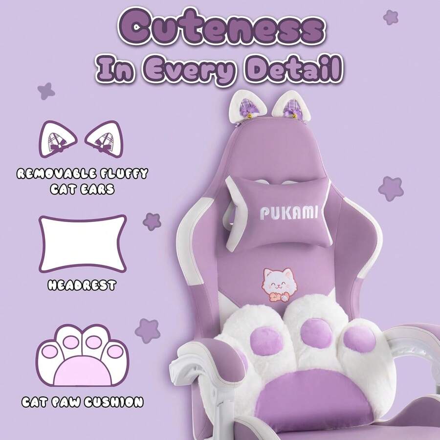 Sedia da gaming rosa con bracc - Ergonomic Office Chair recensione e prezzo