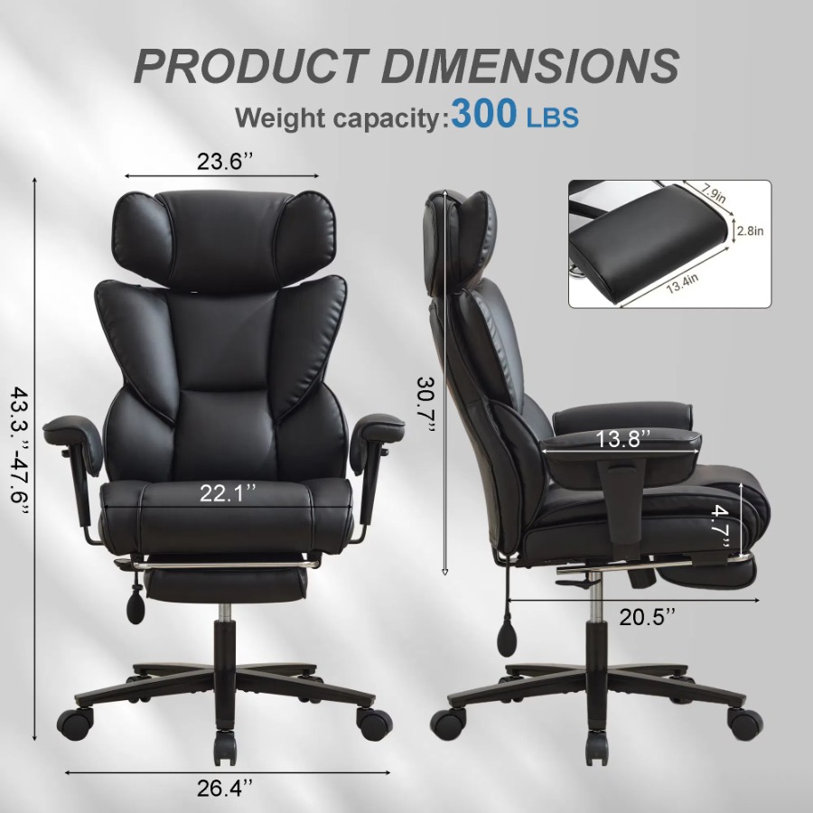 Sedia da ufficio con poggiapie - Ergonomic Office Chair recensione e prezzo