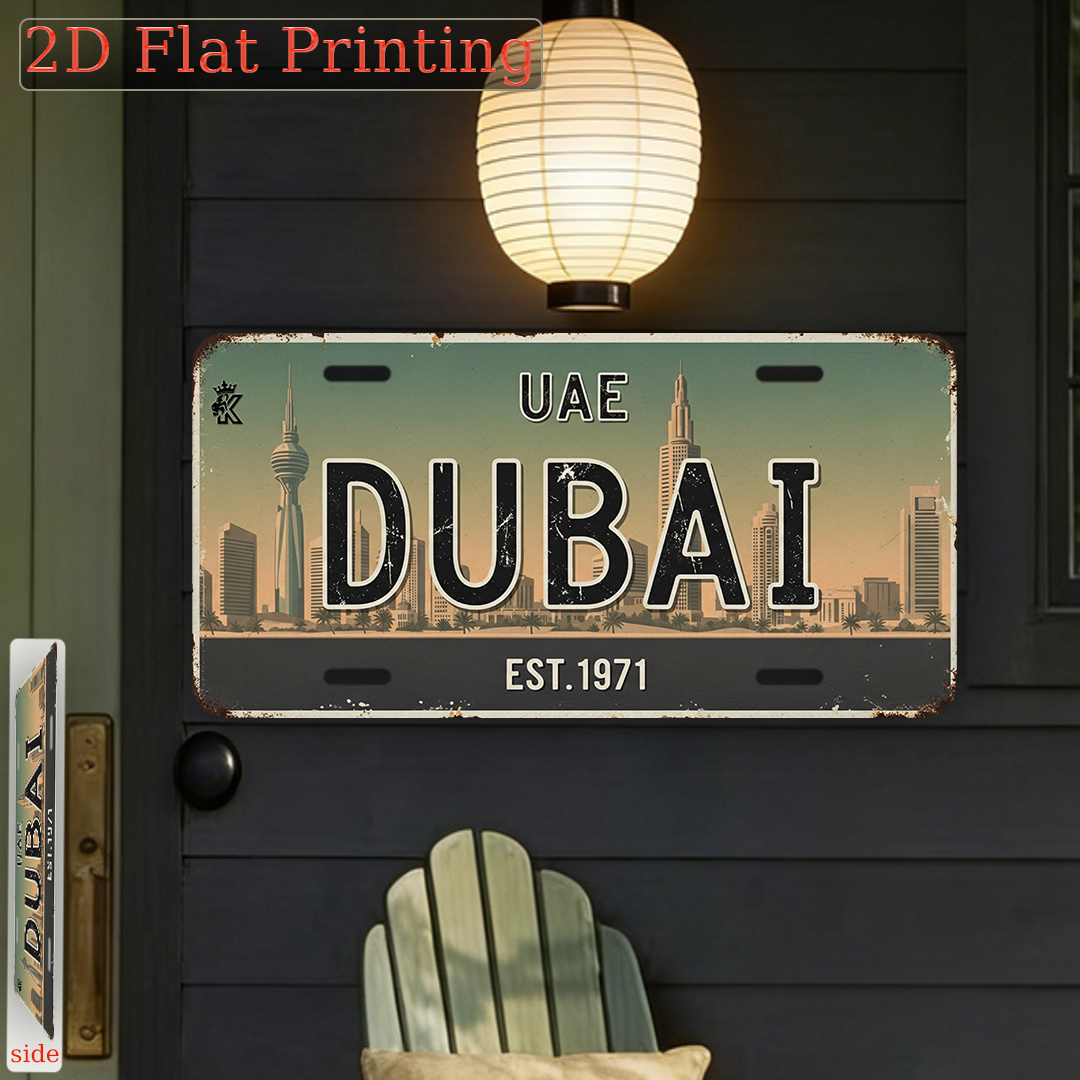 Targa con scritta AL di Dubai  - Home Office Dubai recensione e prezzo